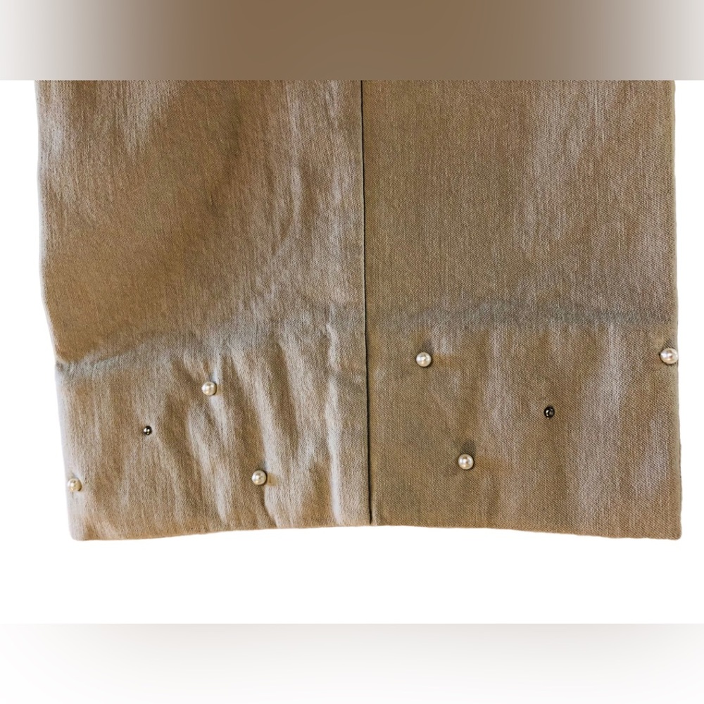 Sz 14 Pearl Trimmed Crop Pants - Picture 4 of 8
